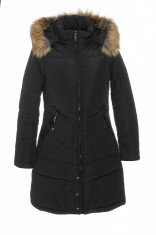 Palton / parka dama, matlasat, marimi de la S la XXL, negru, import direct, art.ZL33352K foto