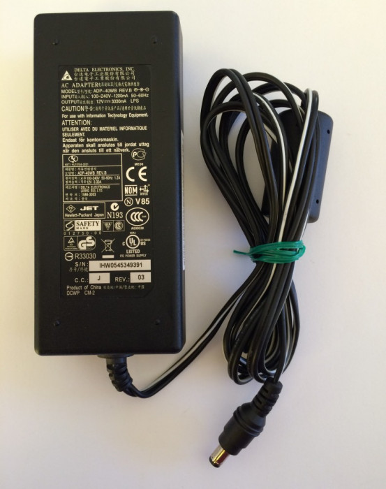 Alimentator unitati HP ADP-40WB Rev.B / 12V, 3.33A, 40W / T5700 (745)