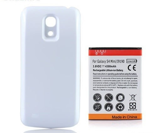 Acumulator baterie extinsa 4300 mAh Carcasa alba Samsung Galaxy S4 mini 9190