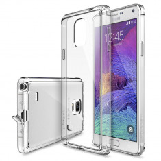 Husa Ringke FUSION HIBRID BUMPER SLIM TRANSPARENT CRYSTAL VIEW Samsung Galaxy Note 4+BONUS Ringke Invisible Defender Screen Protector foto