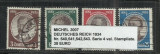 DEUTSCHES REICH 1934 - 540,541,542,543. SERIE 4 VAL.