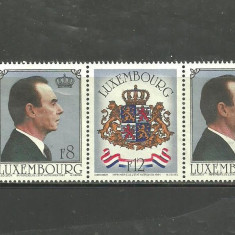 1981 - MARELE DUCE JEAN DE LUXEMBOURG, triptic nestampilat fara guma, S319