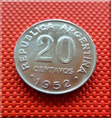 Moneda 20 Centavos - Argentina 1952 (a.Unc) *cod 84 foto