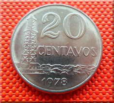Moneda 20 Centavos - Brazilia 1978 (a.unc) *cod 48 foto