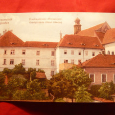 Ilustrata Sibiu - Manastirea Ursulinelor la 1910- copie Doru Poiana