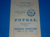 Program meci fotbal PRAHOVA PLOIESTI - SC TULCEA 14.09.1975