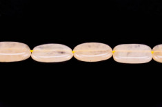 Margele individuale din jad galben oval de 10 mm foto