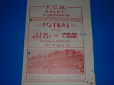 Program meci fotbal FCM GALATI - CEAHLAUL PIATRA NEAMT 18.06.1978