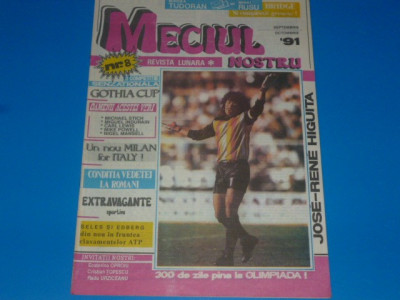 Revista fotbal - Meciul nostru - octombrie 1991 foto