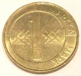 S1. FINLANDA 1 MARKKA MARCA 1993, 5 g., Aluminum-Bronze, 22.2 mm **, Europa