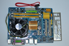 KIT LGA 775 Gigabyte Ga-G31M-ES2C (SATA/IDE/DDR2/Vga) + Core 2 Duo E8500 3.16GHZ FSB 1333MHZ + Cooler Intel (insertie cupru) foto