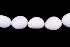 Margele individuale din jad alb nugget de 15 mm foto