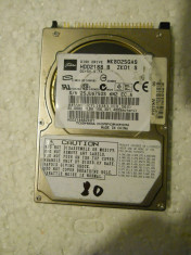 HDD Laptop ATA IDE Defect 80 GB - Toshiba MK8025GAS - Caraie foto