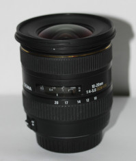 Obiectiv DSLR ultrawide Sigma 10-20mm f/4-5.6 EX-DC HSM montura Canon EF-S foto