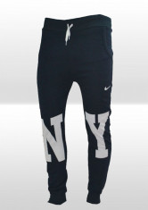 Pantaloni de trening Nike - Conici de bumbac - Model NY (New York) - Bleumarin - XS S - MODEL NOU foto