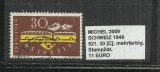 ELVETIA 1949 - 521, 30C