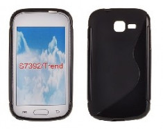 Husa silicon s-case samsung s7390 s7392 galaxy trend lite negru foto