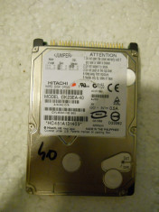 HDD Laptop ATA IDE Defect 40 GB - Hitachi DK23EA - 40 - Nu Porneste Dar Il Vede Windowsul foto