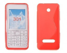 Husa silicon s-case nokia 301 rosu foto