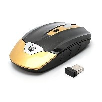 Jite 2.4ghz wireless mouse black gold usb 2.0 pentru laptop foto