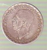 Moneda - 1 coroana 1950 Suedia argint foto
