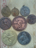 Lot 8 medalii Comitetul pentru cultura fizica si sport 1931 1951, 375 grame + taxele postale 10 roni = 400 roni