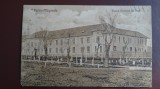 Vedere-Turnul Magurele-Scoala Normala de fete-Cenzurat-Stampila Imprumutul..