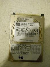 HDD Laptop ATA IDE Defect 40 GB - Toshiba MK4025GAS foto