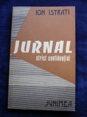 Ion Istrati - Jurnal strict confidential foto