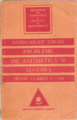 Gheorghe Adalbert Schneider-Problerme de aritmetica si algebra pentru clasele V-VIII foto