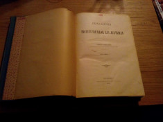 EXPLICATIUNEA INSTITUTIUNILOR LUI JUSTINIAN de George Danielopolu -- [ doua volume, 1899 , 584 + 421 p. ] foto