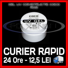 GEL UV ROZ (PINK) COCO 15ML - CONSTRUCTIE MANICHIURA, UNGHII FALSE GEL - PRET MINIM, CALITATE GARANTATA foto