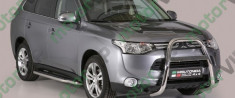 Bullbar personalizat inox Mitsubishi Outlander 2013 omologat foto