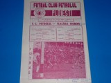 Program meci fotbal PETROLUL Ploiesti - FLACARA Moreni 31.05.1981