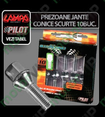 Prezoane jante conice scurte 10buc - CC2 foto