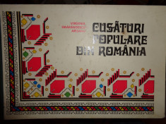 CUSATURI POPULARE DIN ROMANIA/ CU NUMEROASE MODELE= VIRGINIA SMARANDESCU ARISANU foto