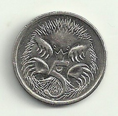 AUSTRALIA 5 CENTI CENTS 2002 [1] XF++ Livrare in cartonas! foto