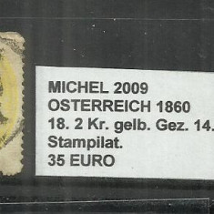 AUSTRIA 1860 - OSTERREICH - 16, 2 Kr.. 2 Kr.