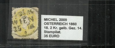 AUSTRIA 1860 - OSTERREICH - 16, 2 Kr.. 2 Kr. foto