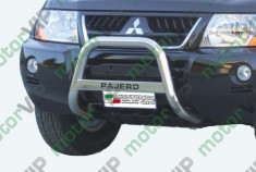 Bullbar personalizat inox Mitsubishi Pajero 2003 2.5/3.2 TDI GLS 3 doors version omologat foto