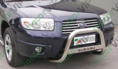Bullbar personalizat inox Subaru Forester 2006-2007 omologat foto