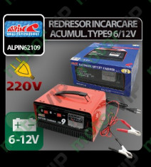 Redresor incarcare acumulator Type9 - 6/12V foto