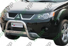 Bullbar personalizat inox Mitsubishi Outlander 2007-2009 omologat foto
