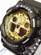 ceas CASIO G SHOCK GA100 black-gold (Poze reale,Garantie) foto