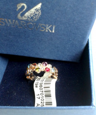 Inel Cristale Swarovski Placat aur 18k - Livrare Gratuita Curier foto