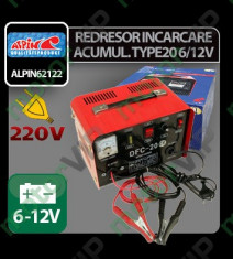 Redresor incarcare acumulator Type20 - 6/12V foto