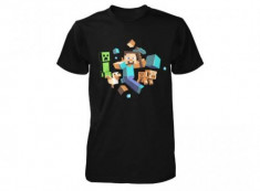 Tricou Minecraft Run Away M foto