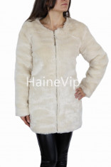 Palton dama blanita crem 1046 tip Zara - Model Nou - Lichidare de stoc!! foto