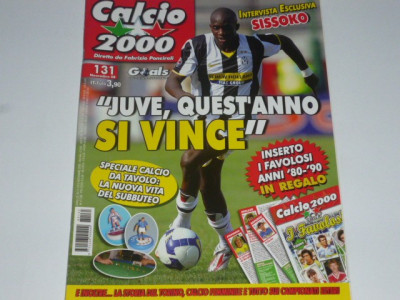 Revista fotbal CALCIO 2000 din anul 2008 foto