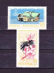 Timbre ROMANIA 1965/ LP.610 = AL XX-lea CONGRES INERNAT. APICULTURA, SERIE COMPLETA NESTAMPILATA foto